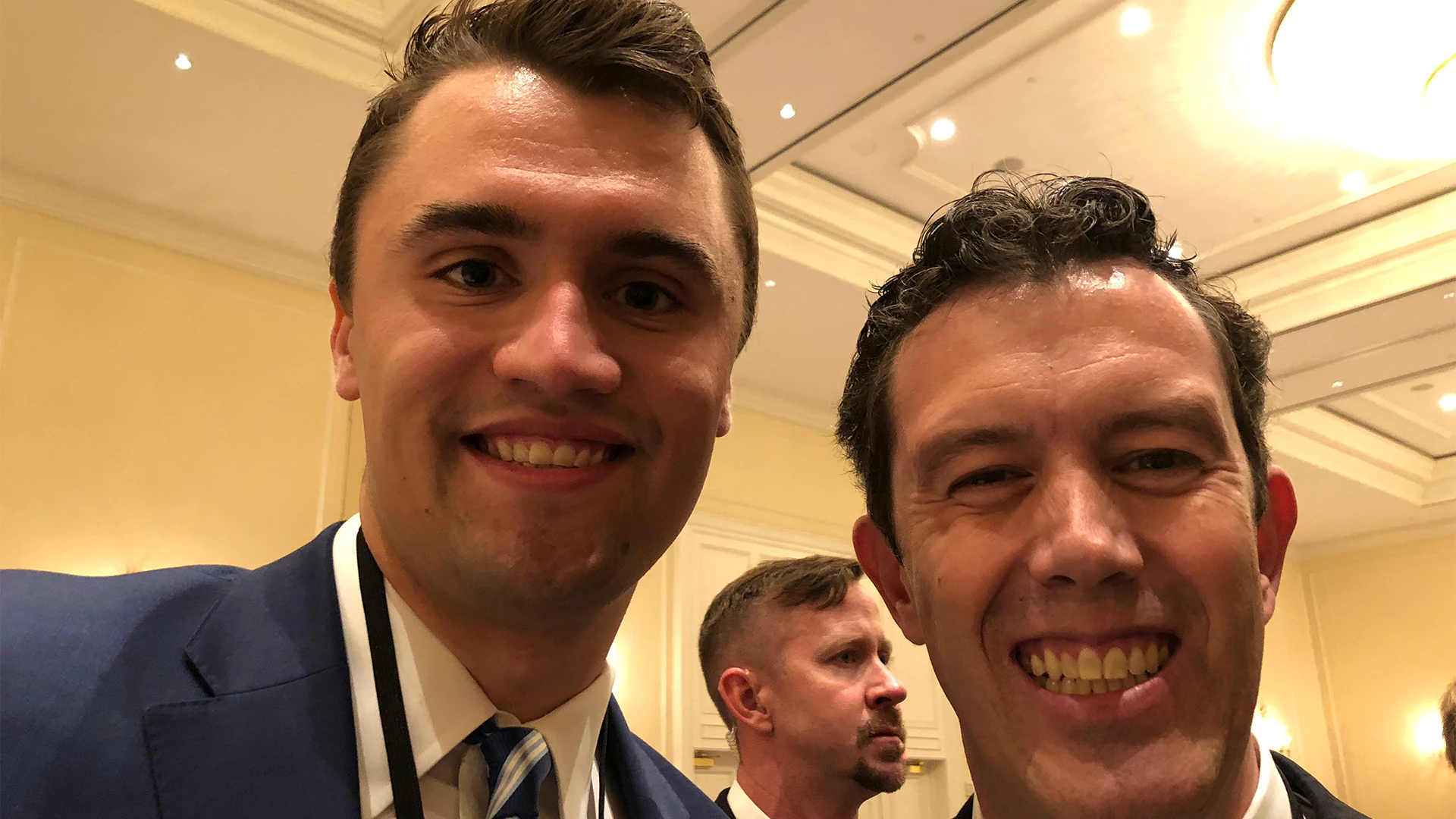 Larry Rubin with Charlie Kirk